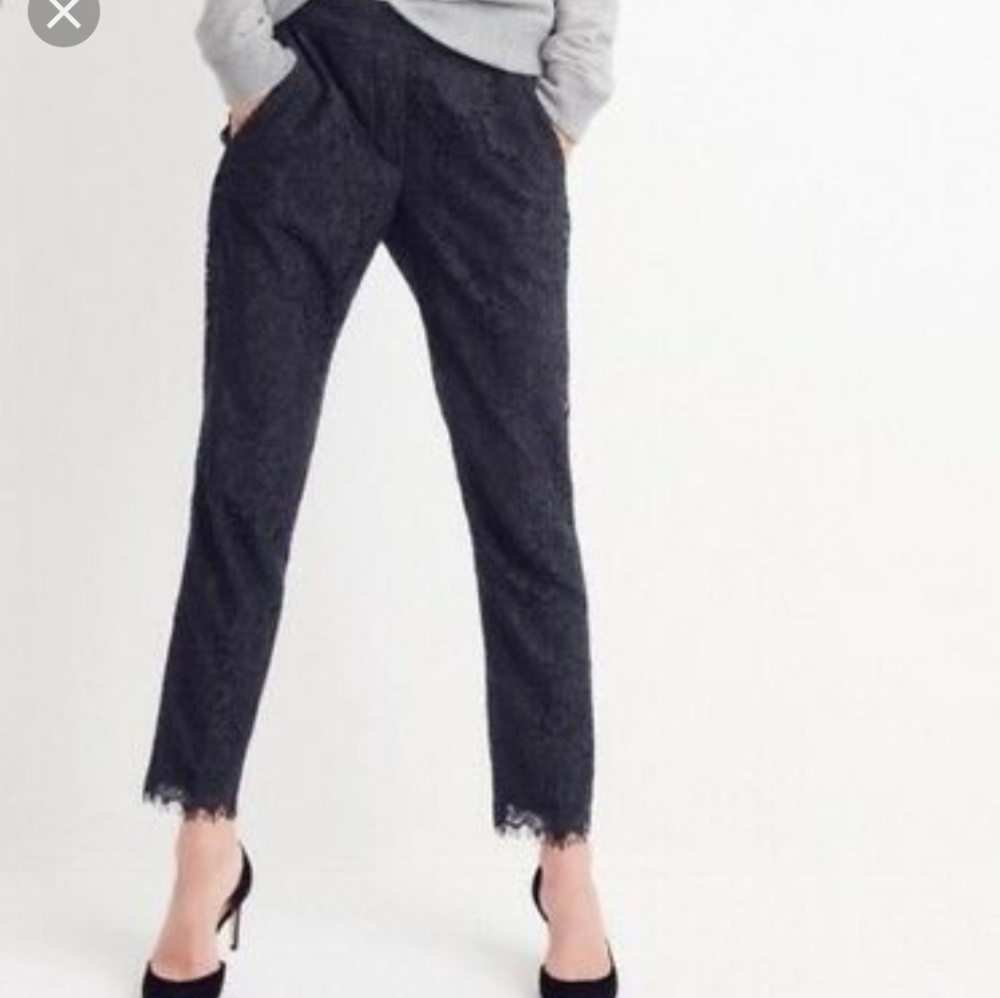 J. Crew Black Lace Pants 6T